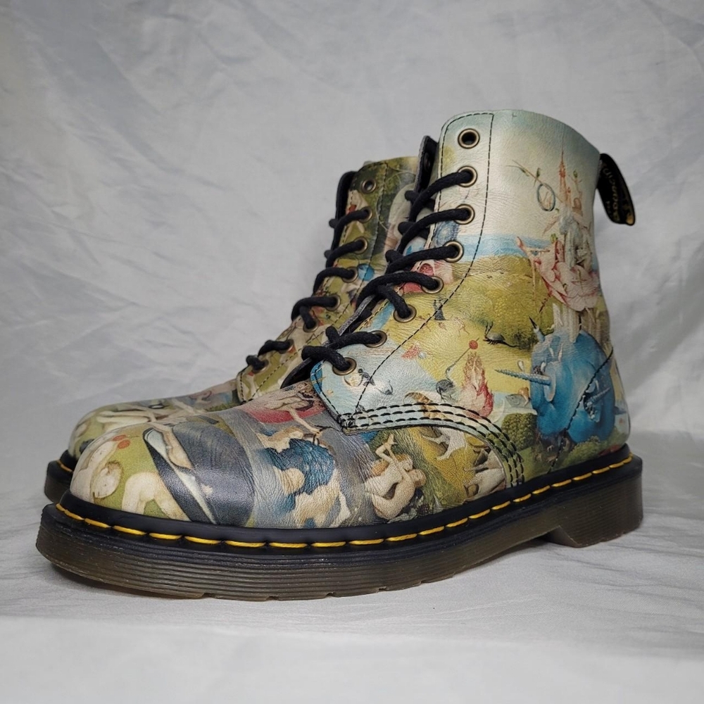 Dr. Martens 1460 Pascal Hieronymus Bosch "Heaven" art print leather boots
